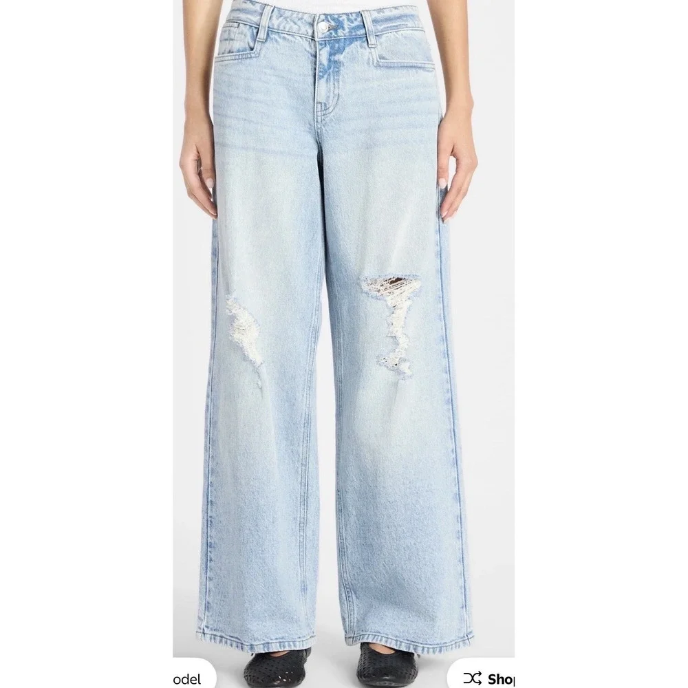No Boundaries‎ - Size 2 - Women's Distressed Denim Jeans – Light Wash - NWT